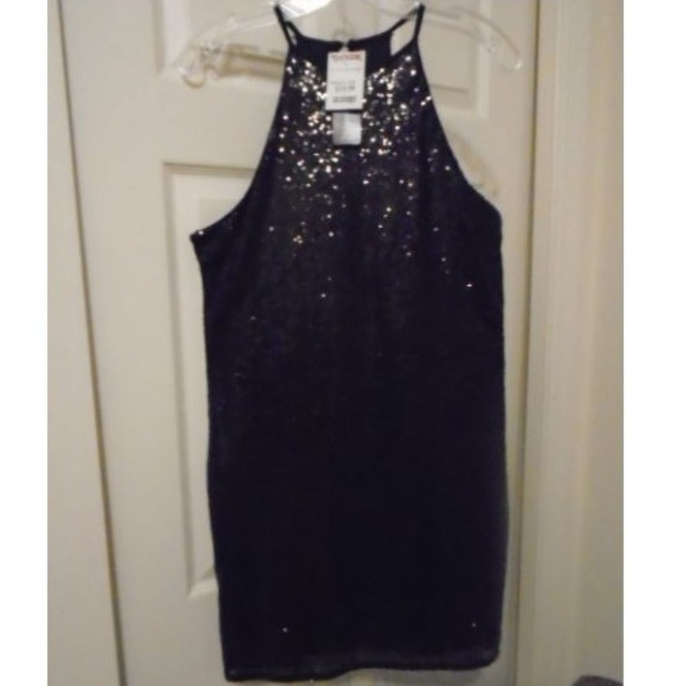 NWT SOLD  Black Sequin Party Dress SZ 12